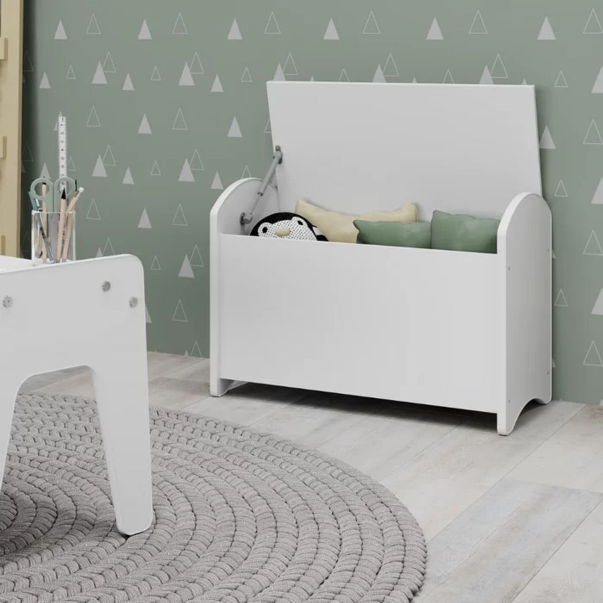GENERICO - Baúl Infantil Clover Blanco R&R MUEBLES