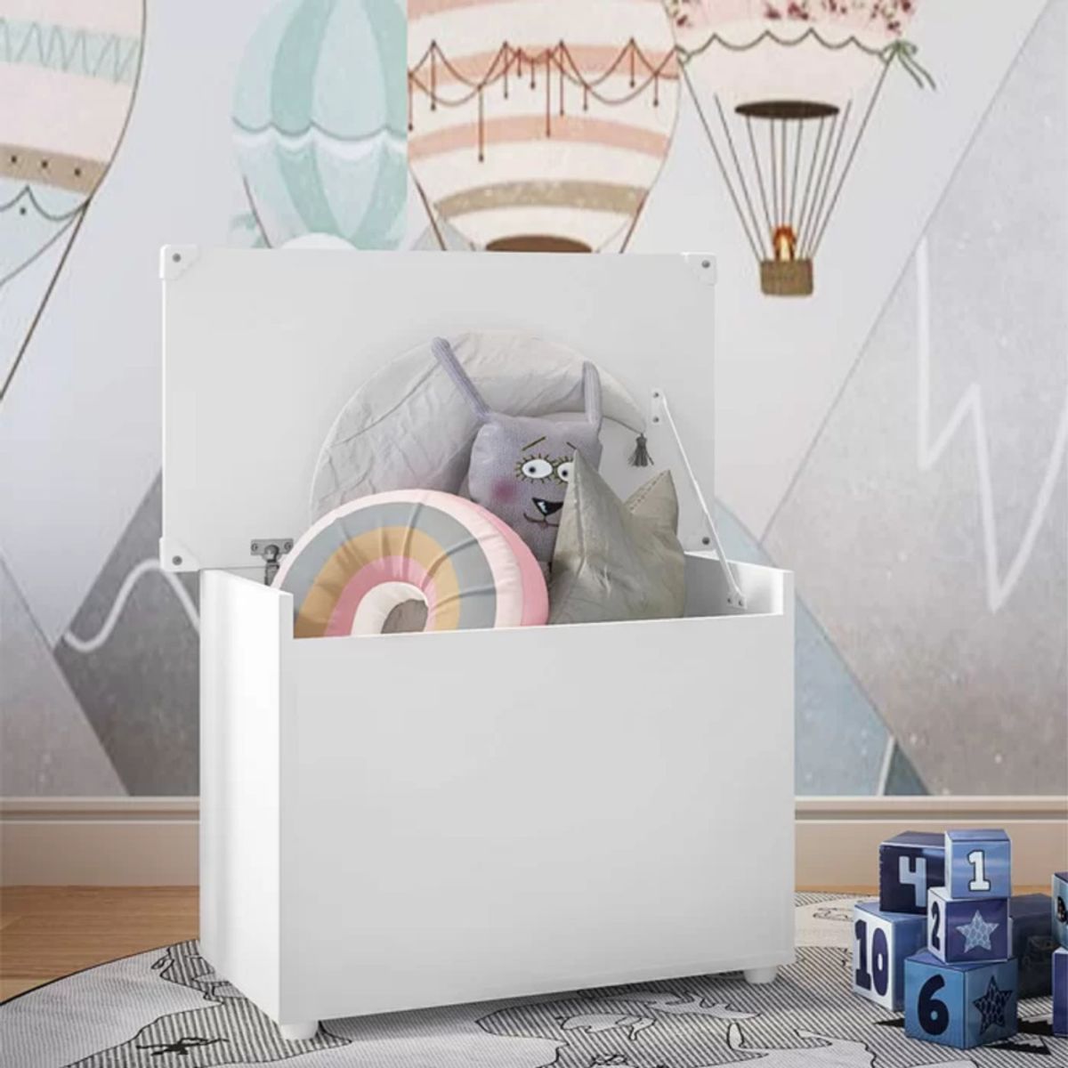 GENERICO - Baúl Infantil Ashford Blanco R&R MUEBLES