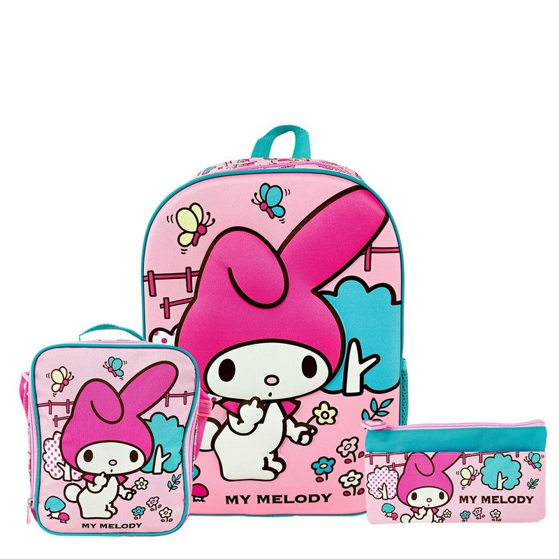 SCOOL - SET MOCHILA MELODY OFICIO MALETA ESPALDA NIÑA EVA 3D 3 PIEZAS