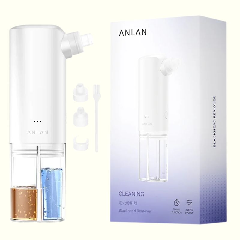 ANLAN - Extractor Puntos Negros Hidro Limpieza Facial Burbujas Succión Vacío