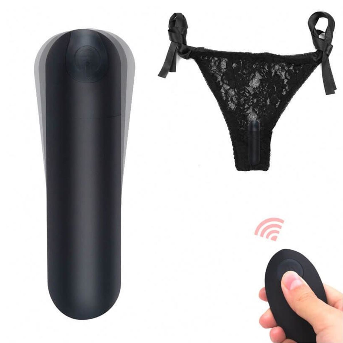 GENERICO - Vibrador con prenda - Negro
