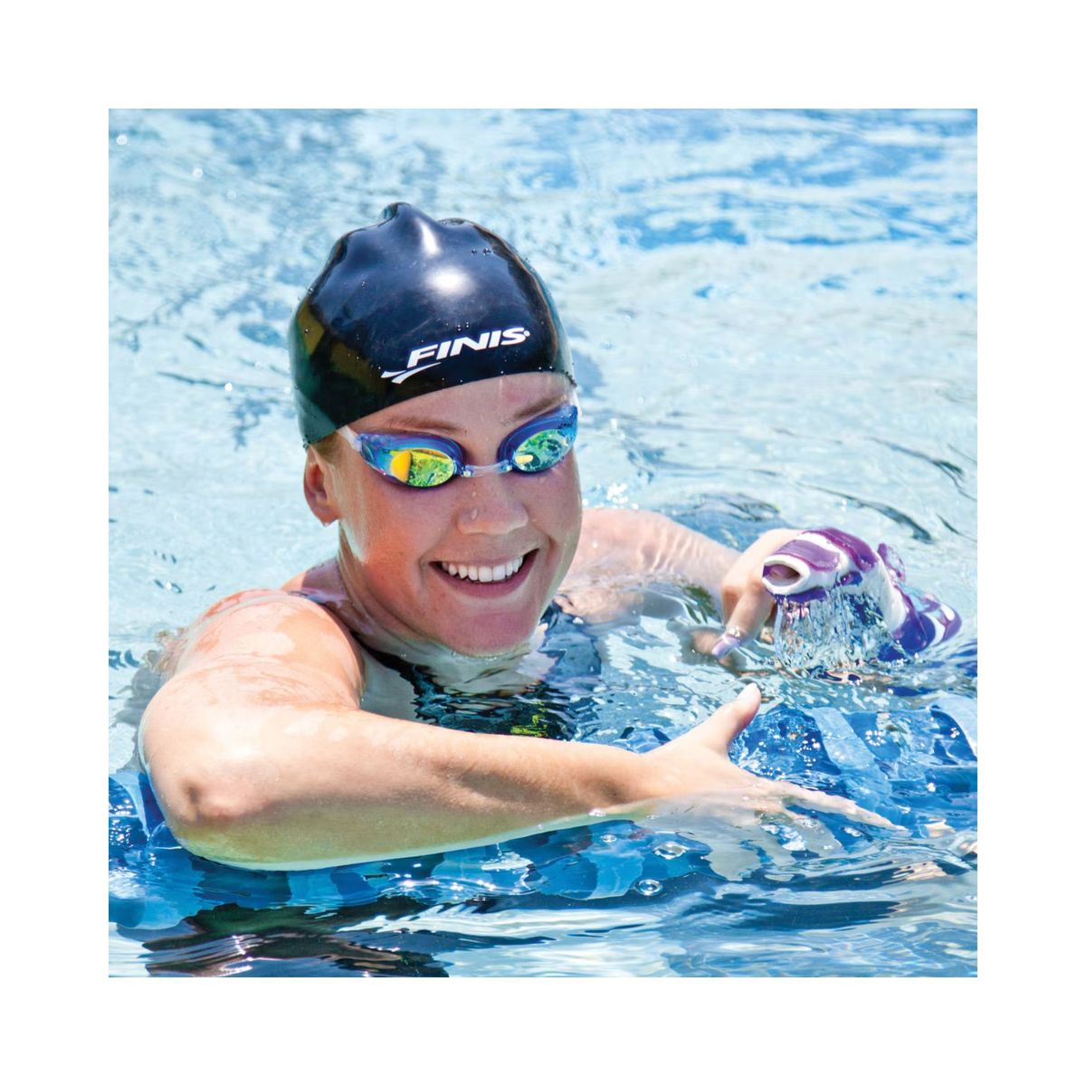 FINIS - Lentes para Natacion Finis Lightning Blue Mirror