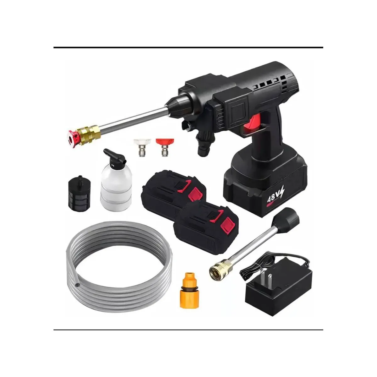 GENERICO - HIDROLAVADORA ALTA PRESION INALAMBRICA  120V DOBLE BATERIA N