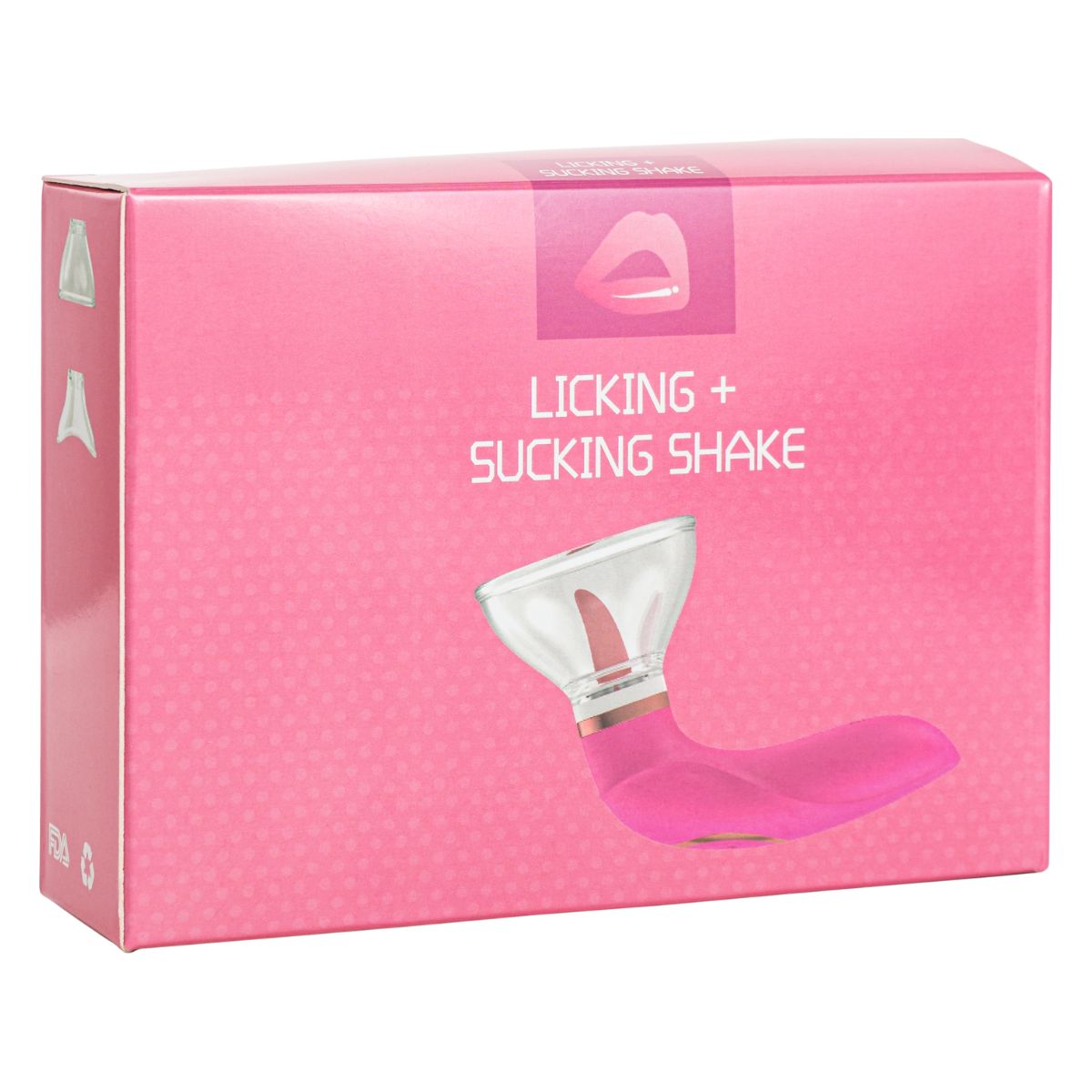 GENERICO - Succionador con chupones y lengua para estimulación - Rosado