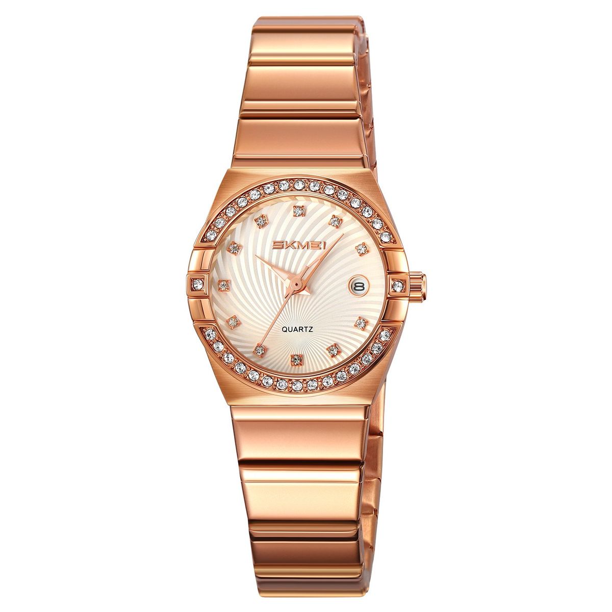 SKMEI - RELOJ SKMEI 2342 ORO ROSA CORREA ACERO PARA MUJER