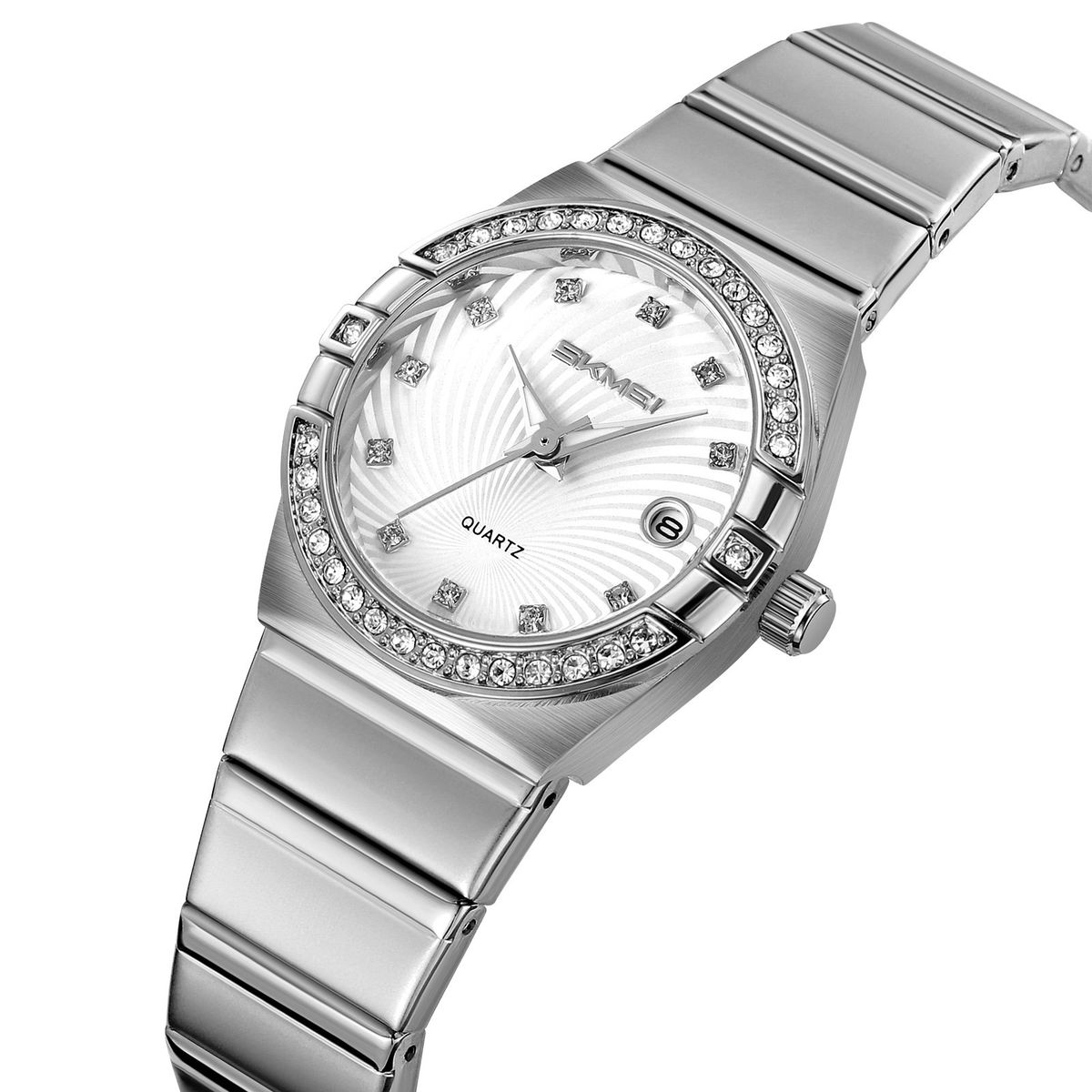 SKMEI - RELOJ SKMEI 2342 PLATEADO CORREA ACERO PARA MUJER