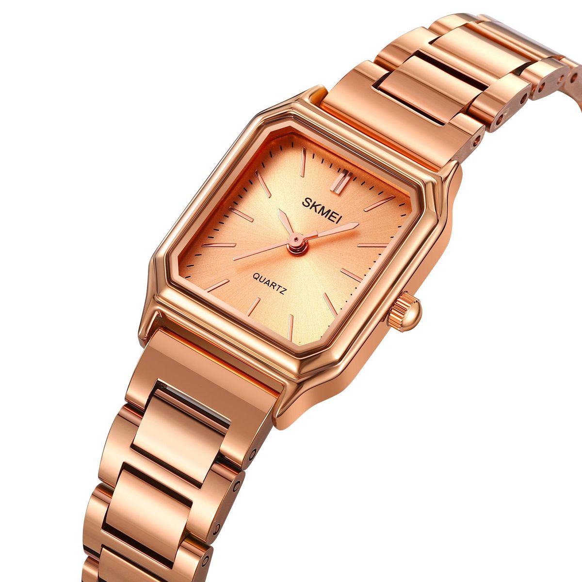 SKMEI - RELOJ SKMEI 2237 ORO ROSA CORREA ACERO PARA MUJER