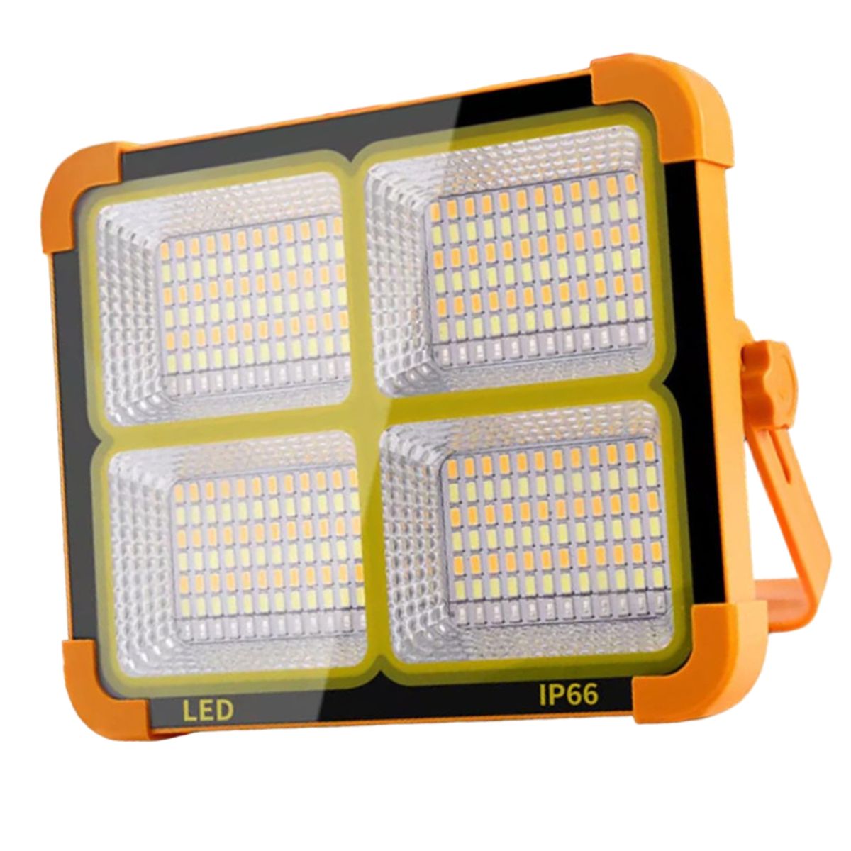 GENERICO - Lampara Reflector Portatil con Panel Solar Luz LED Recargable