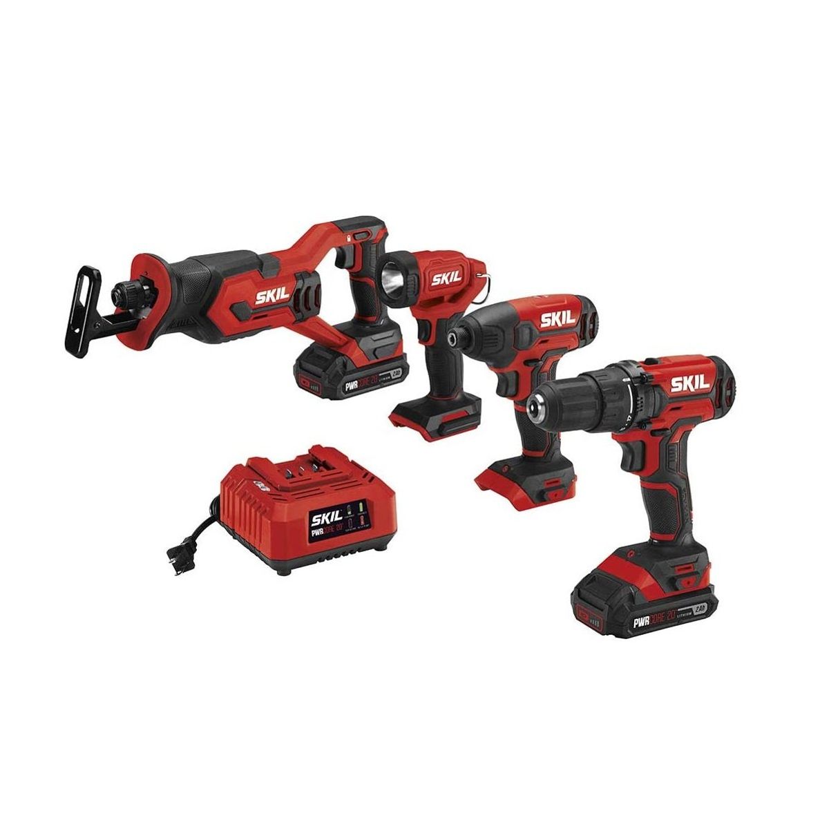 SKIL - Taladro Atornillador Sierra Linterna Skil Set 4 En 1 - 20v.