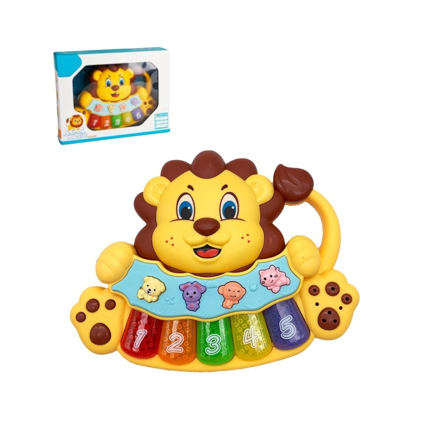 Piano León Musical para Bebes Amarillo GENERICO