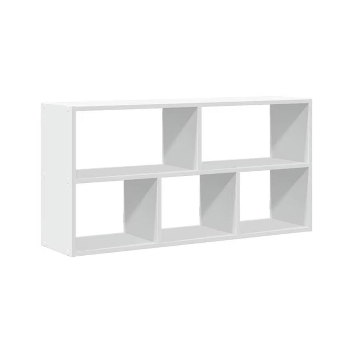 GENERICO - Repisa Flotante Melamina 5 Divisiones 90x60x20cm Blanco