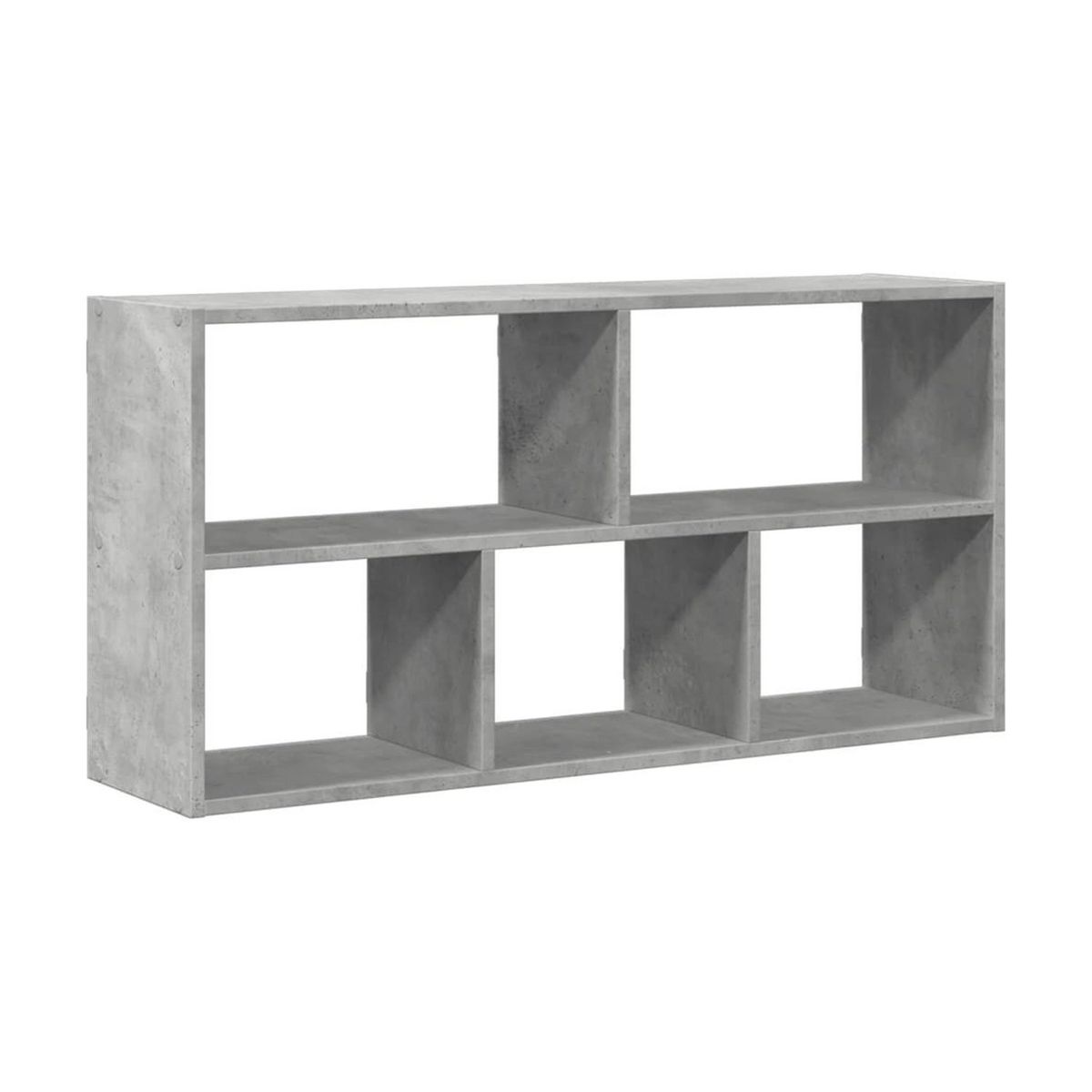 GENERICO - Repisa Flotante Melamina 5 Divisiones 90x60x20cm Cemento