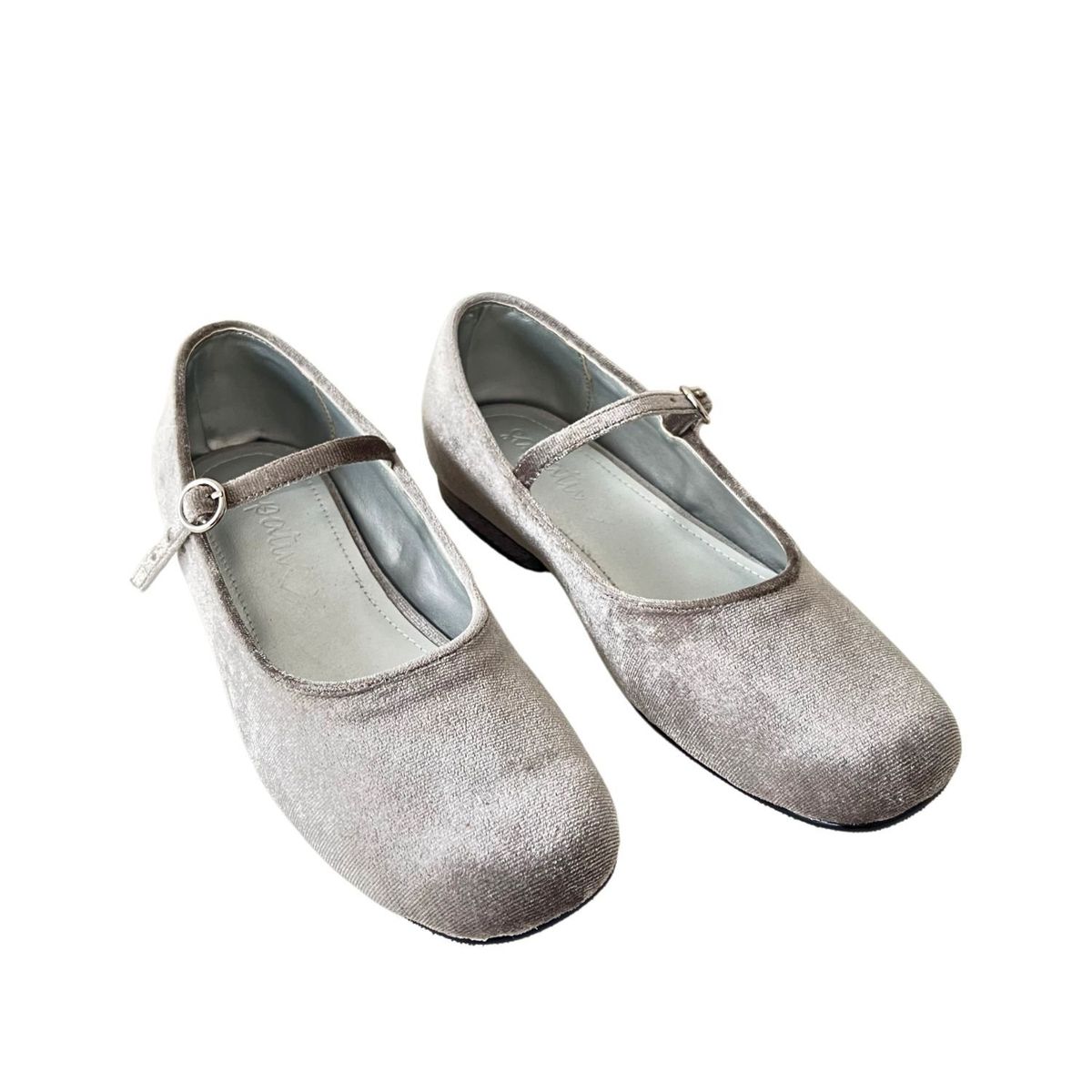 SAPATU - BALLERINAS MUJER SAPATU MARY JANE TERCIOPELO PLOMO