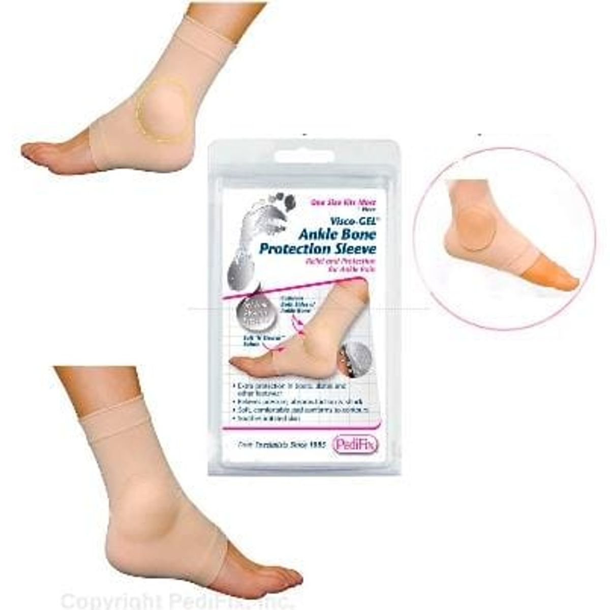 GENERICO - 1par Protector de tobillo con gel interior