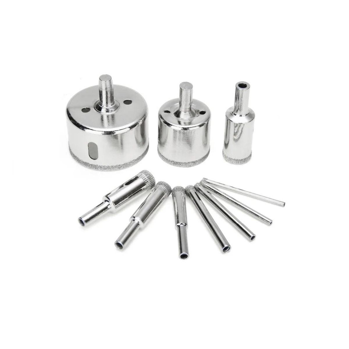 GENERICO - Brocas Diamantadas X 10 Piezas Vidrio Porcelanato Cerámico