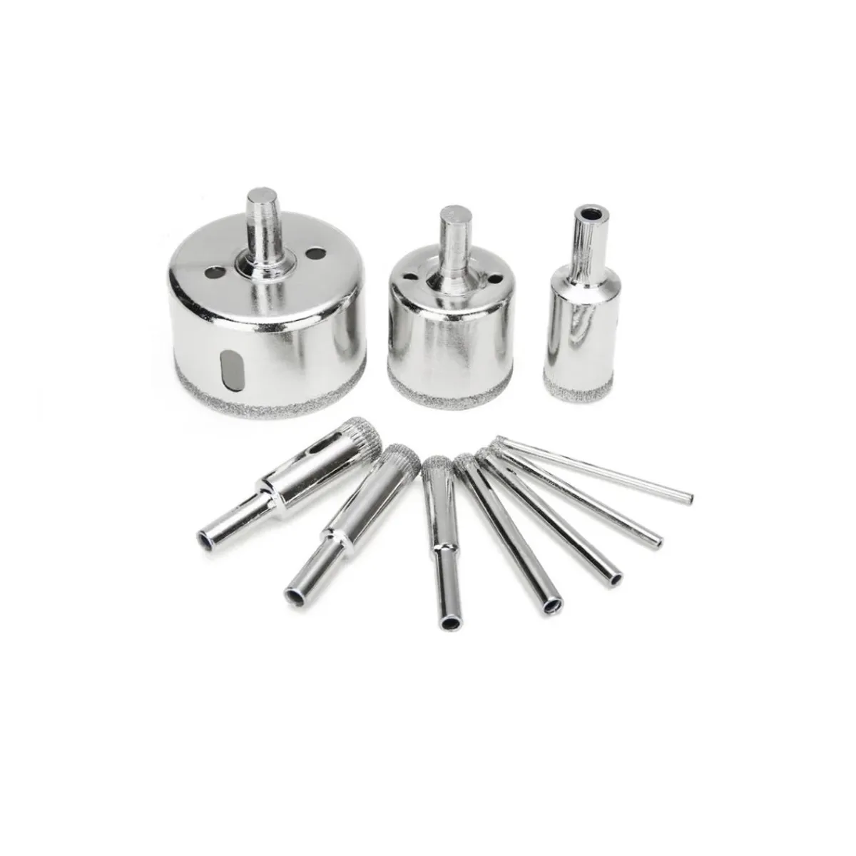 GENERICO - Brocas Diamantadas X 10 Piezas Vidrio Porcelanato Cerámico