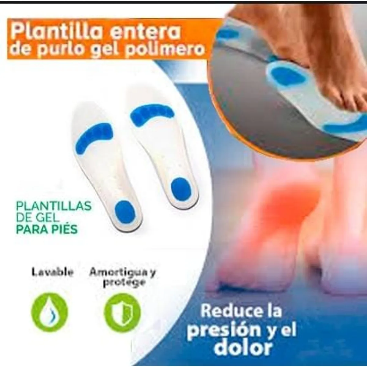GENERICO - Plantilla entera de purlo gel polimero