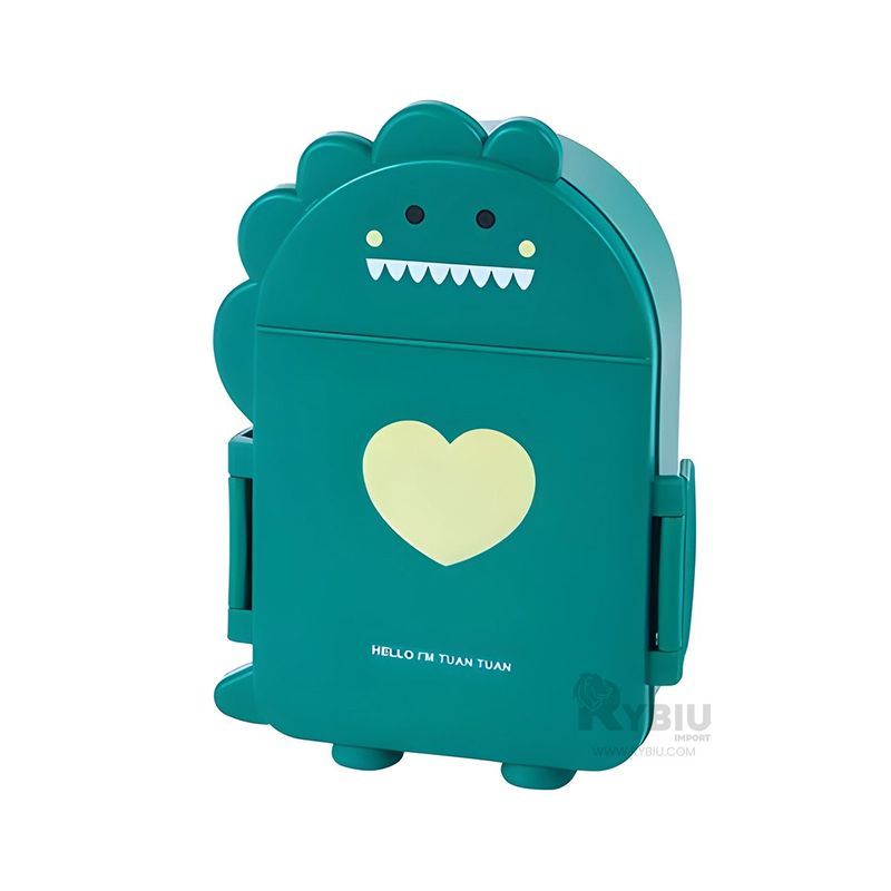 RYBIU IMPORT - Envase para Alimentos Didactico en Verde Y+Gift MiniAgenda