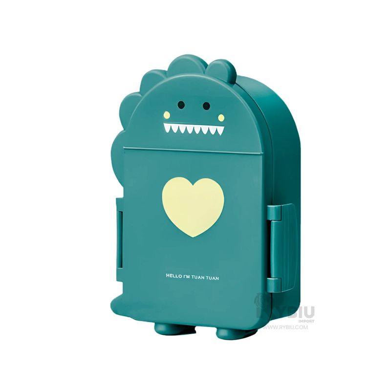 GENERICO - Envase Incluido con Cubiertos en Verde Y+Regalo Stickers