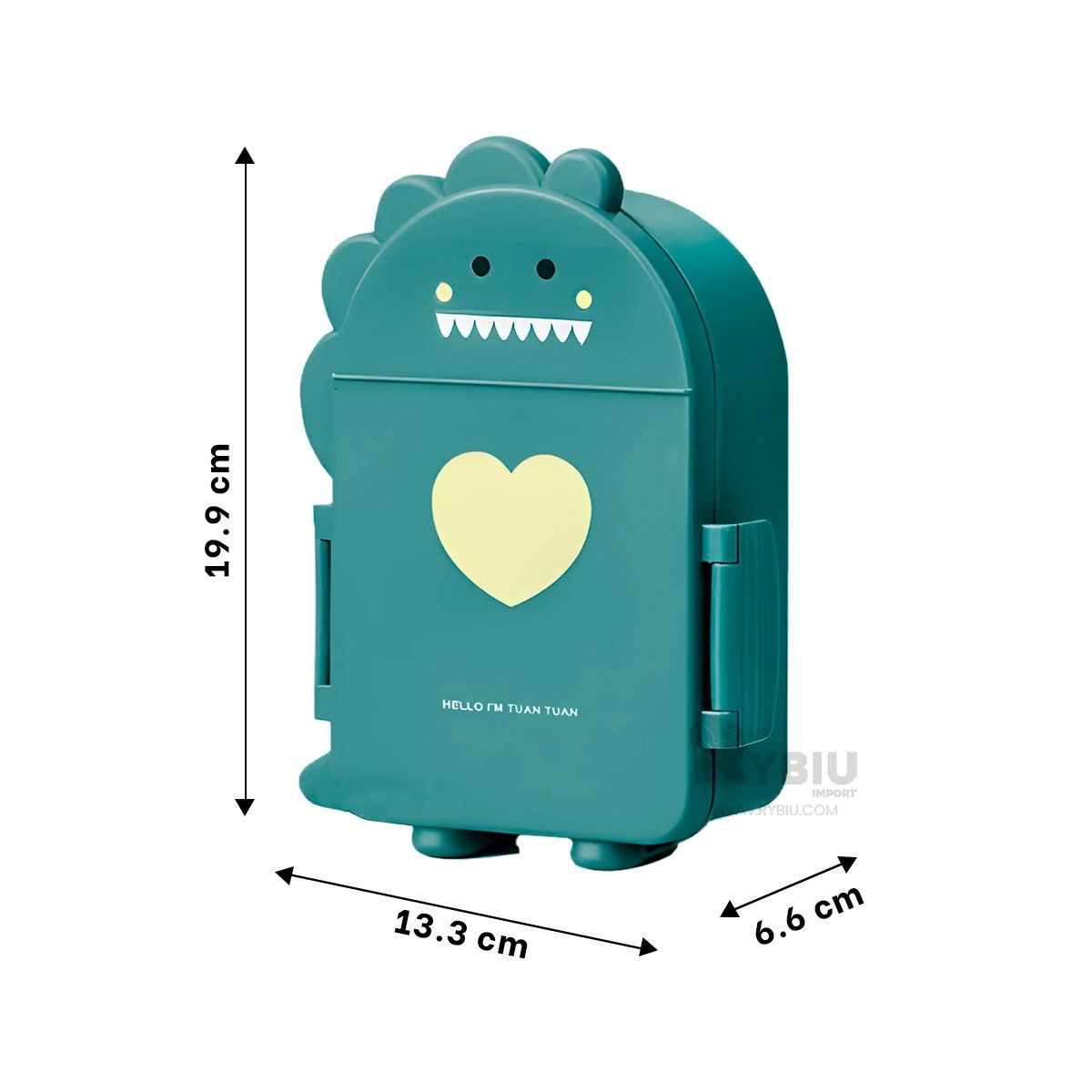 RYBIU IMPORT - Recipiente Liviano en Color Verde Y+Regalo Ligas para Peinar