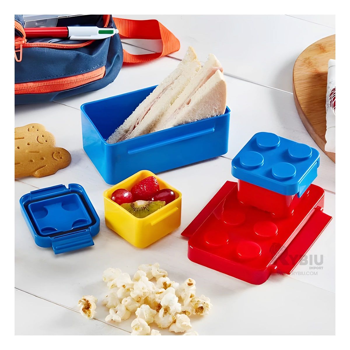 GENERICO - Taper Escolar para Niños en Multicolor Y+Papel de Regalo