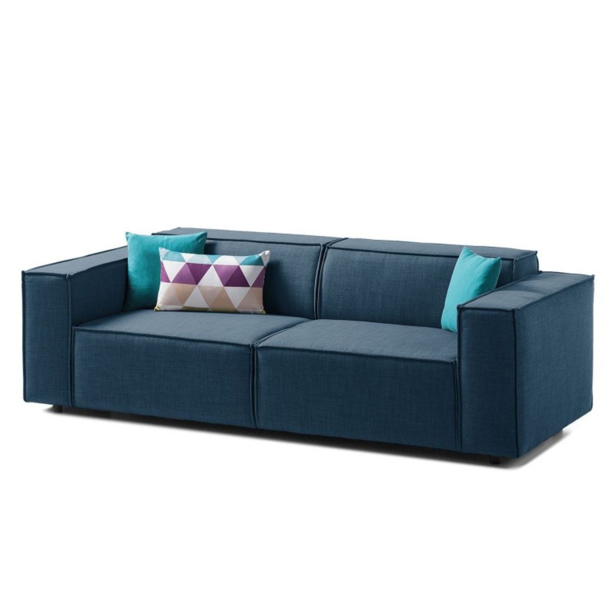 GENERICO - Sofá 2 Cuerpos Vitoriano - Azul Claro