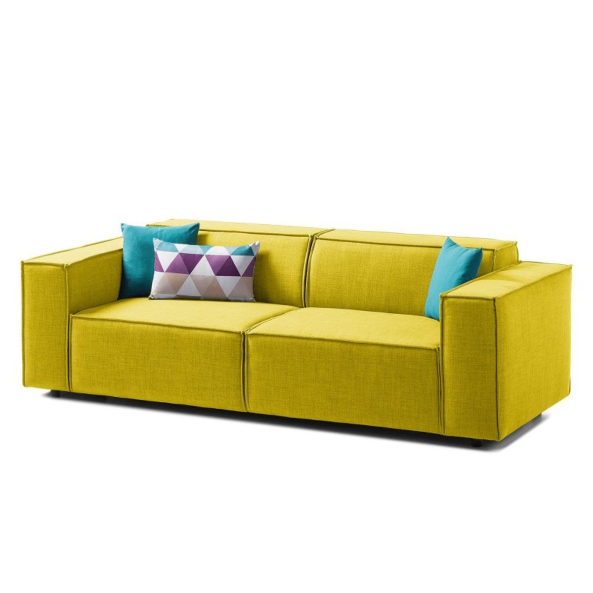 GENERICO - Sofá 2 Cuerpos Vitoriano - Amarillo