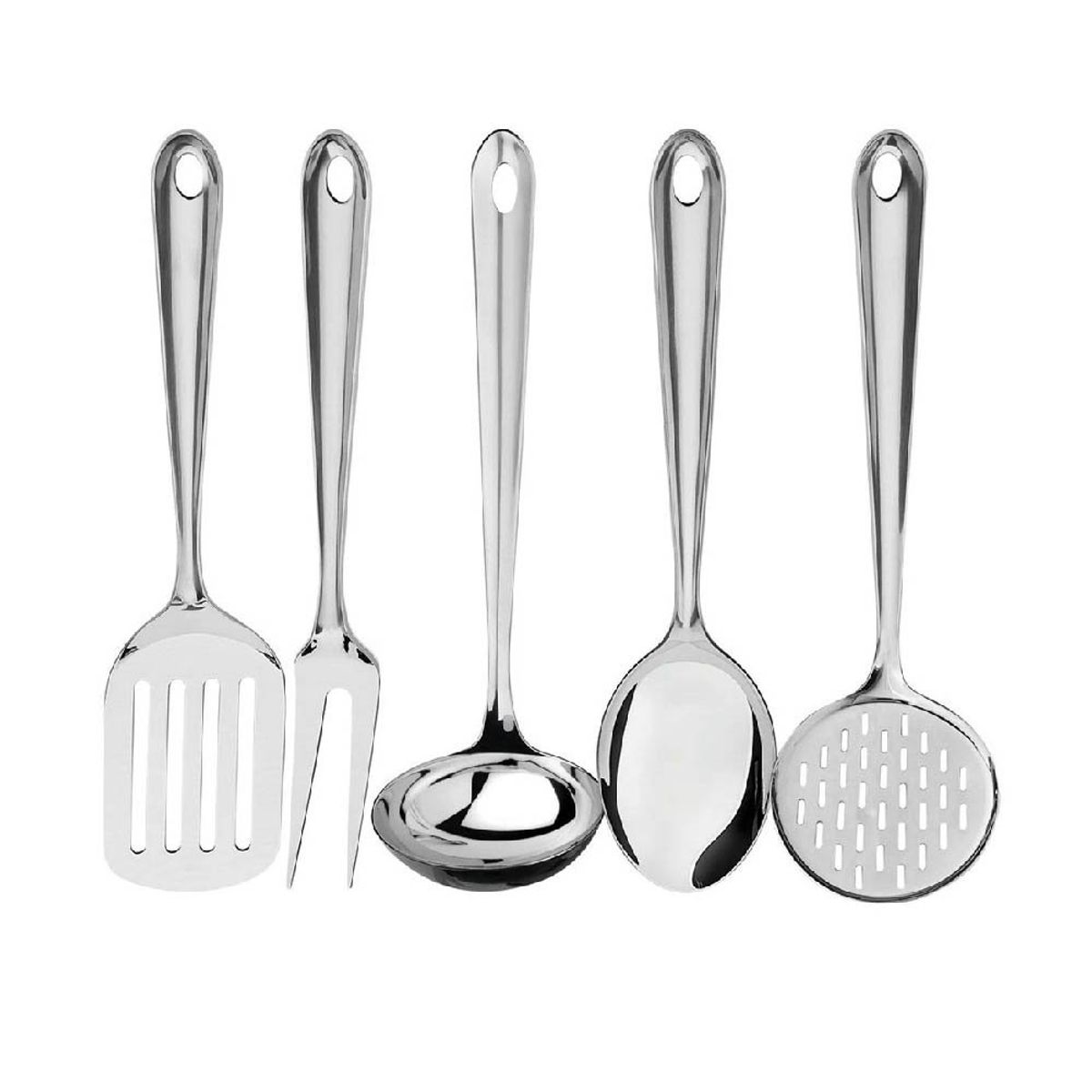 TRAMONTINA - Juego de Utensilios TRAMONTINA 5 PIEZA.Ace.Inox.C