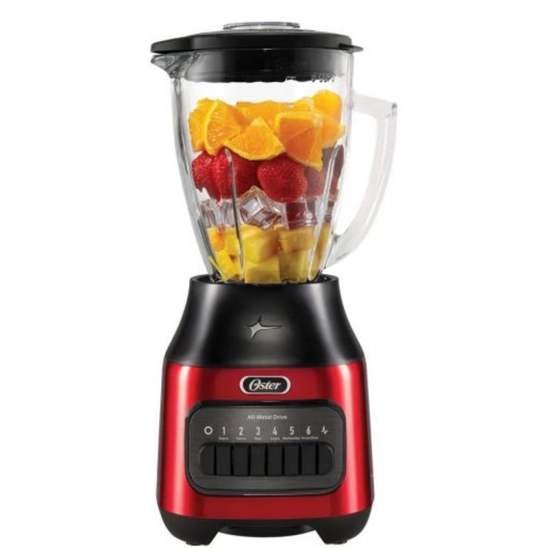 OSTER - Licuadora 1.5L de 6 Velocidadades Oster BLSTPEG-CPB Rojo