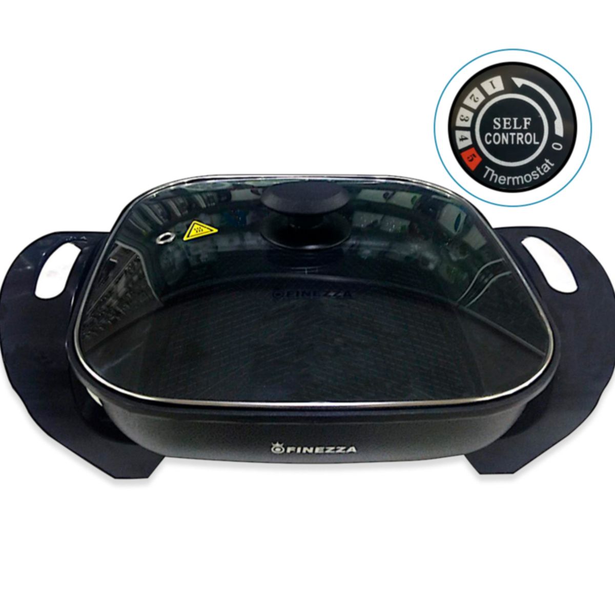 FINEZZA - Sartén Eléctrica Antiadherente 1350w FZ-136ES