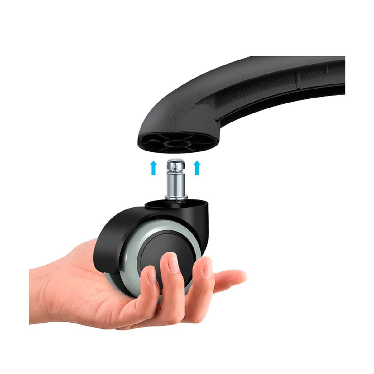 OFIDEAS - Pack 5 Ruedas Garruchas Giratorias Gerente Pu 50 Mm Ofideas