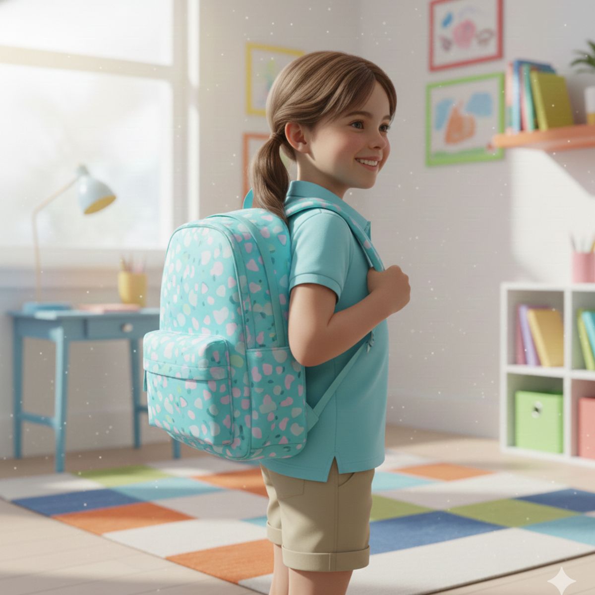 GENERICO - Mochila para niñas kawaii Turquesa