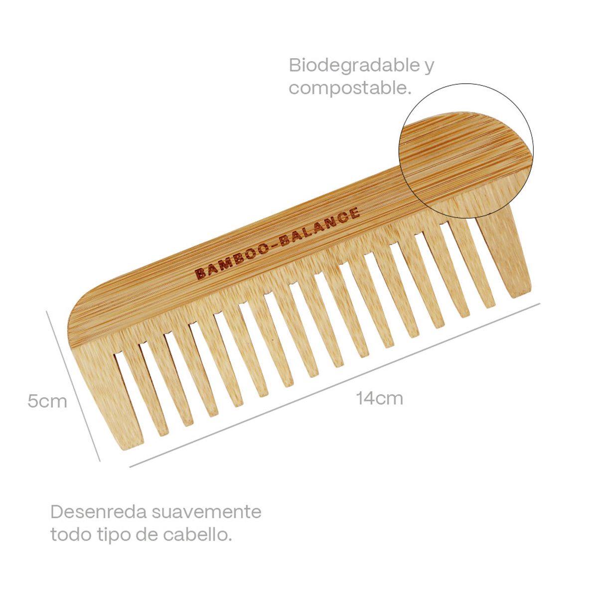 BAMBOO BALANCE - Peine de Bambú Bamboo Balance