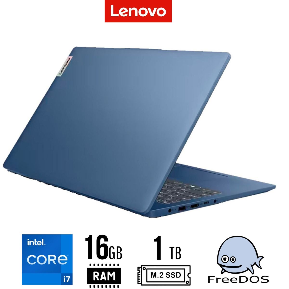 LENOVO - LAPTOP Lenovo IdeaPad Slim 3 156 FHD TN Core i7-13620H 16GB LPDDR5 1TB SSD FREEDOS
