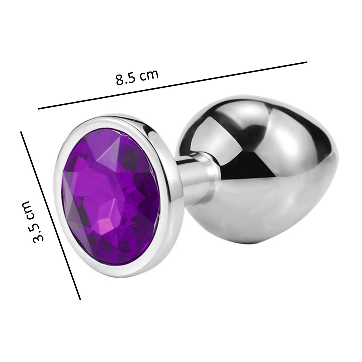 GENERICO - Plug anal talla M-Morado