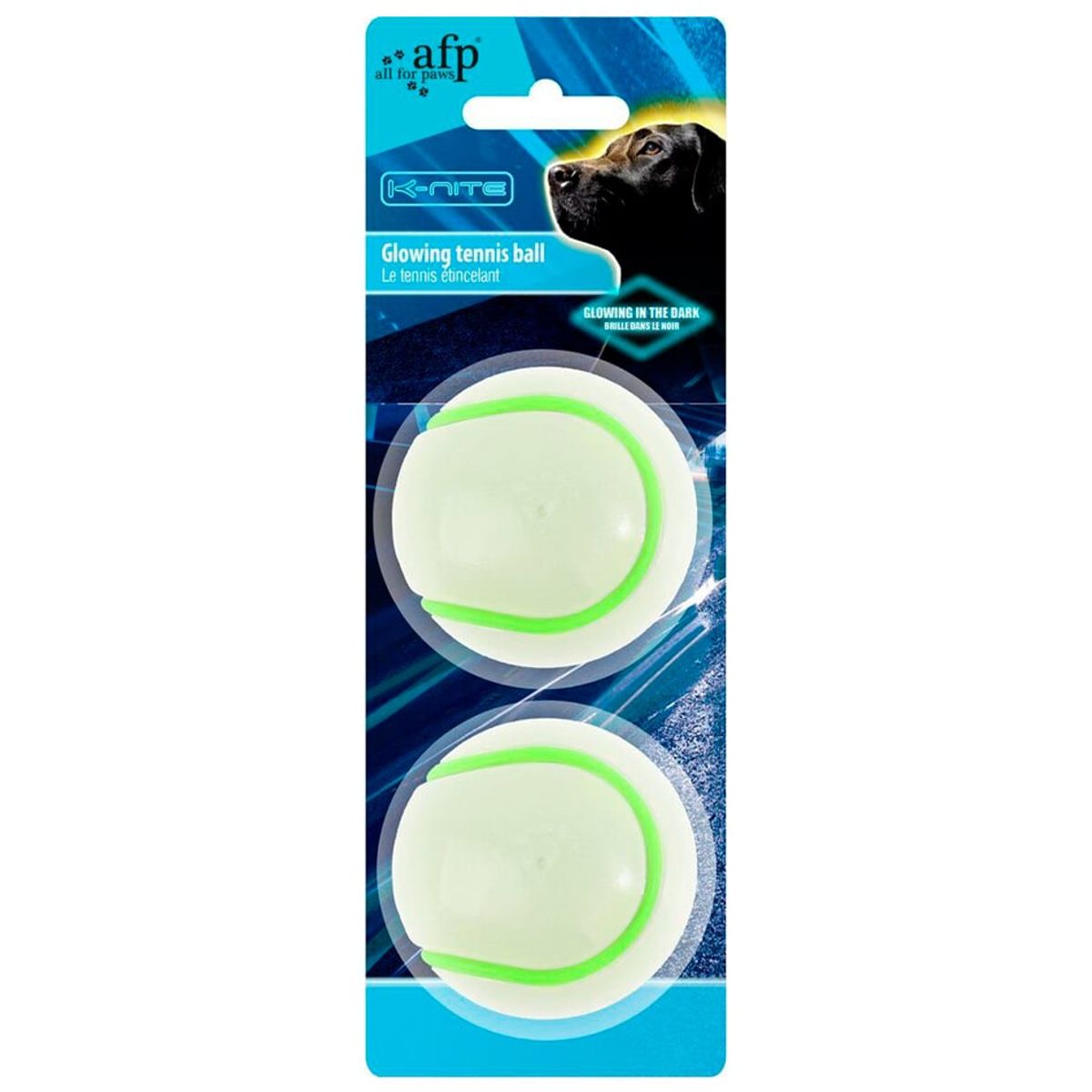 ALL FOR PAWS - Pelota de Tenis Luminosa 2pz  AFP