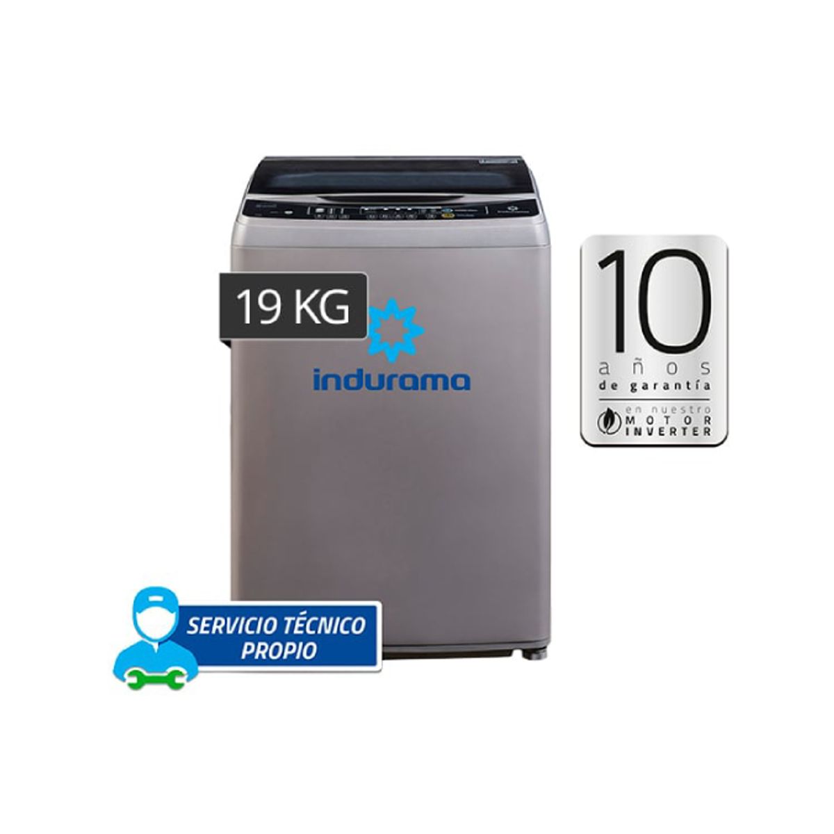 INDURAMA - LAVADORA INDURAMA 19KG CARGA SUPERIOR LRI19CRI