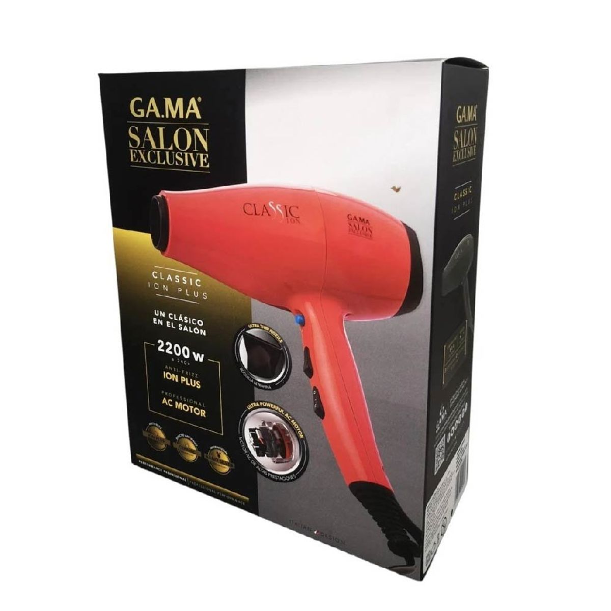 GAMA - Secadora Gama Profesional Salon Exclusive Classic Ion 2200 watts