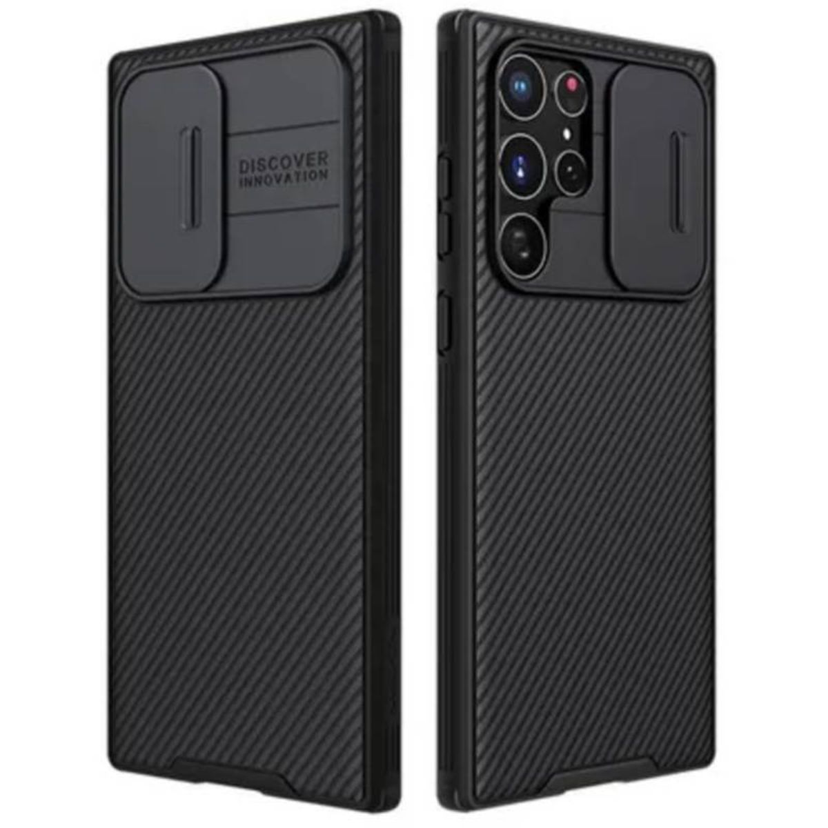 NILLKIN - Case Nillkin Samsung S22 ultra Camshield Funda Híbrida Negro