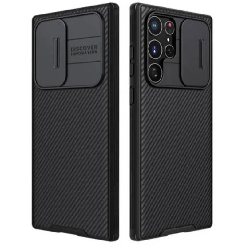 NILLKIN - Case Nillkin Samsung S22 ultra Camshield Funda Híbrida Negro