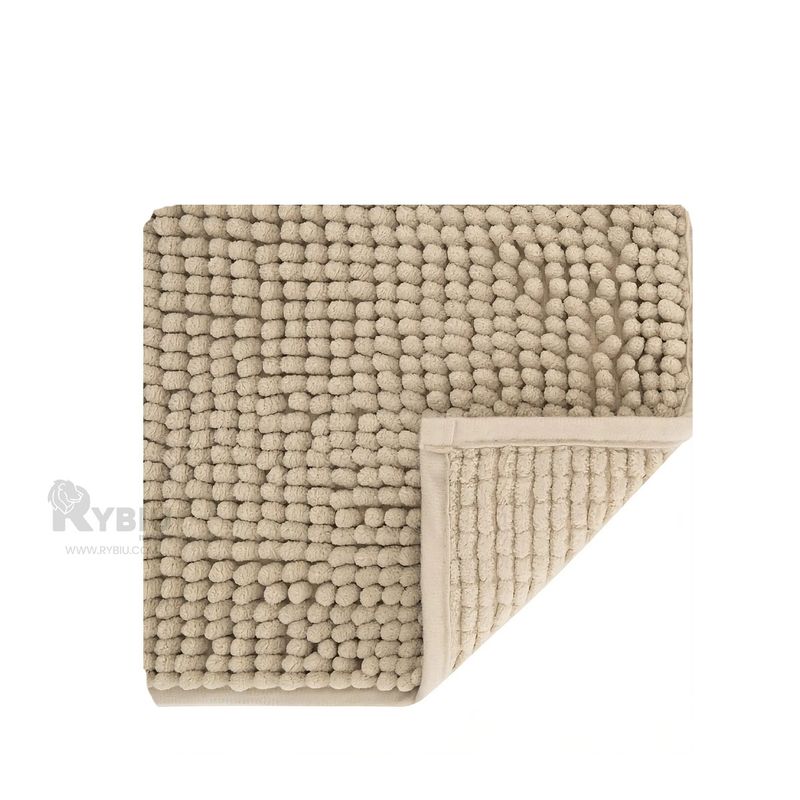 RYBIU IMPORT - Alfombrilla Ideal para Baño en Color Crema Y+Ligas de Regalo