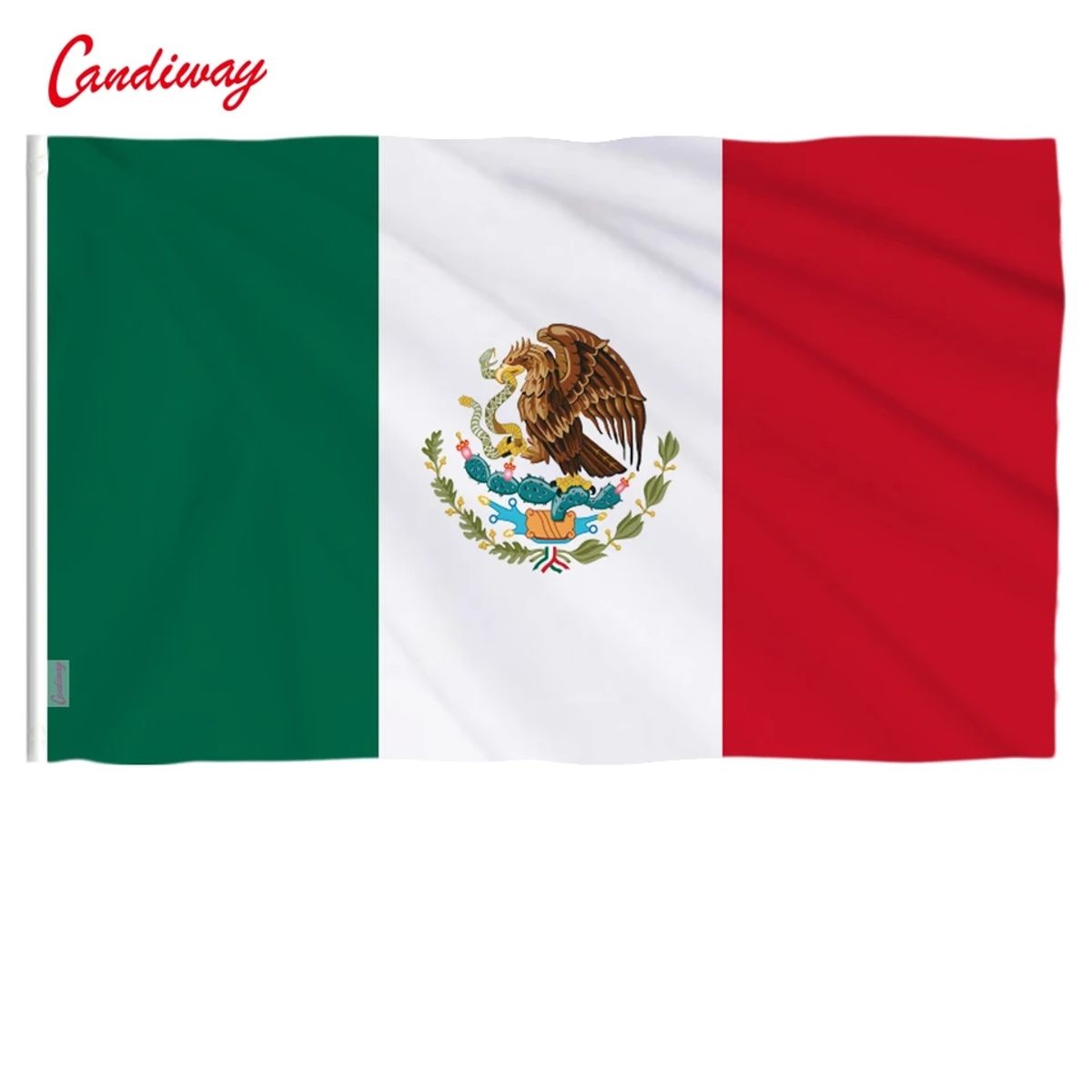 GENERICO - Bandera De México 60cm X 90cm en Poliester A1