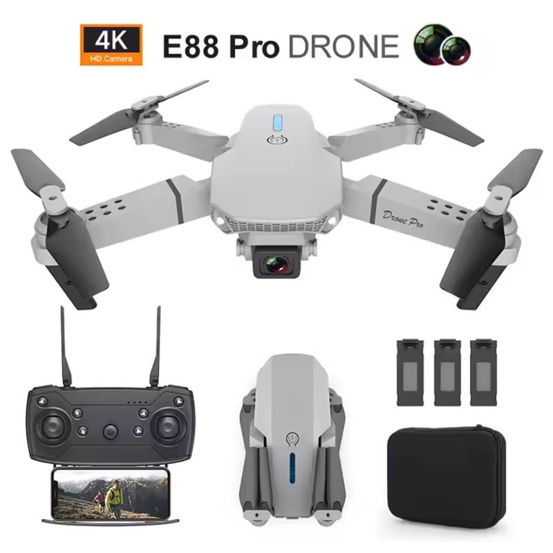 GENERICO - Mini Dron Profesional E88 Camara
