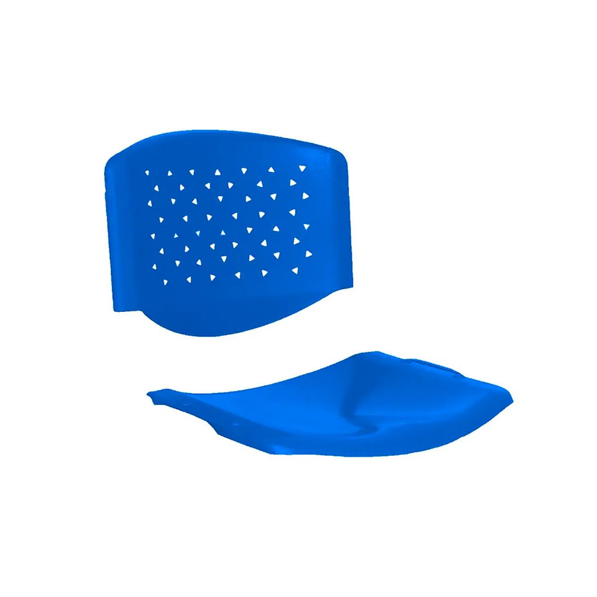 OFIDEAS - Repuesto Para Silla Solo Asiento Y Espaldar Prisma Color Azul Ofideas