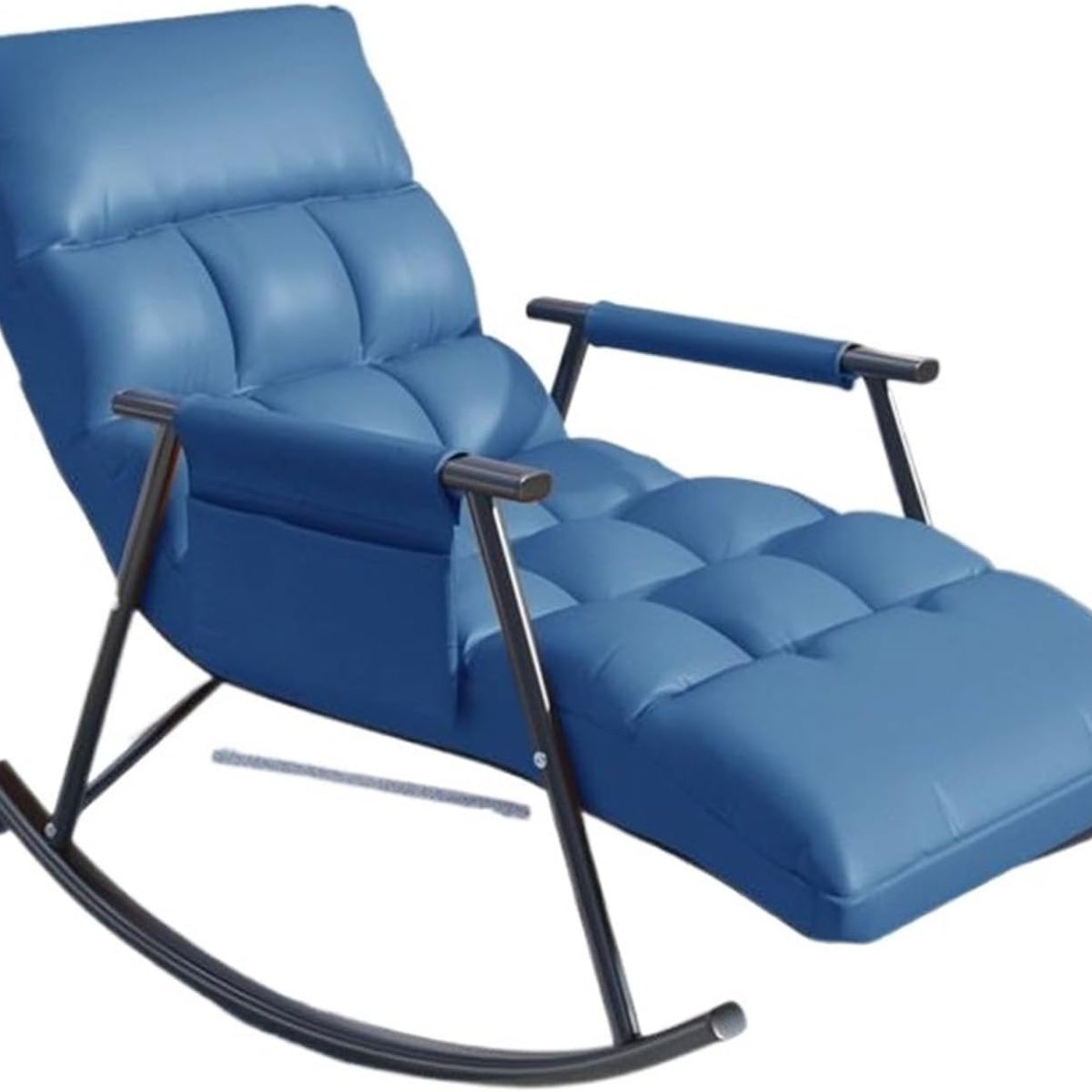 GENERICO - SILLA MECEDORA SILLÓN SOFÁ RECLINABLE TERRAZA PREMIUM AZUL