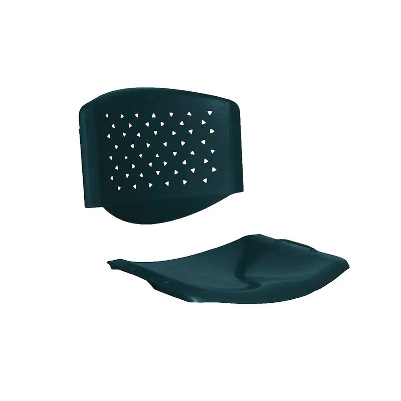 OFIDEAS - Repuesto Para Silla Solo Asiento Y Espaldar Prisma Color Negro Ofideas