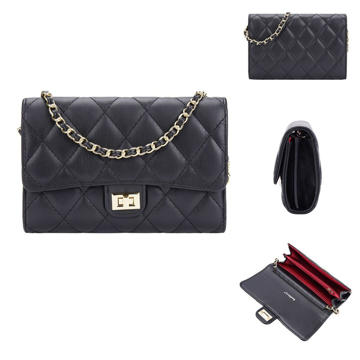 BAELLERRY - Bandolera de cuero vegano (PU) para dama 3249