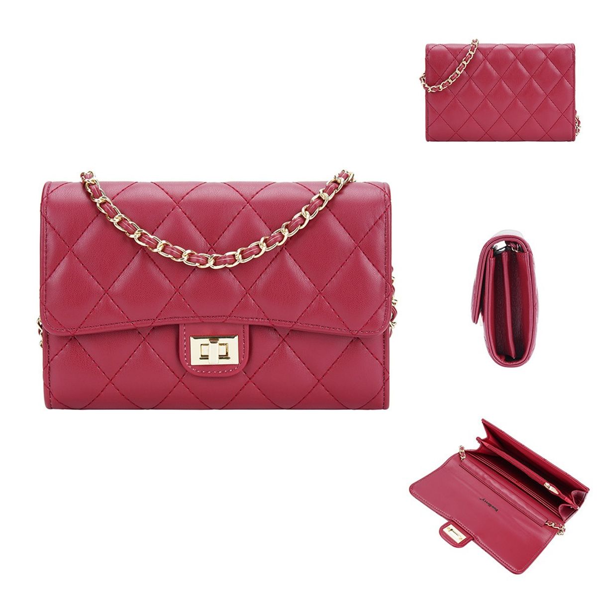 BAELLERRY - Bandolera de cuero vegano (PU) para dama 3249