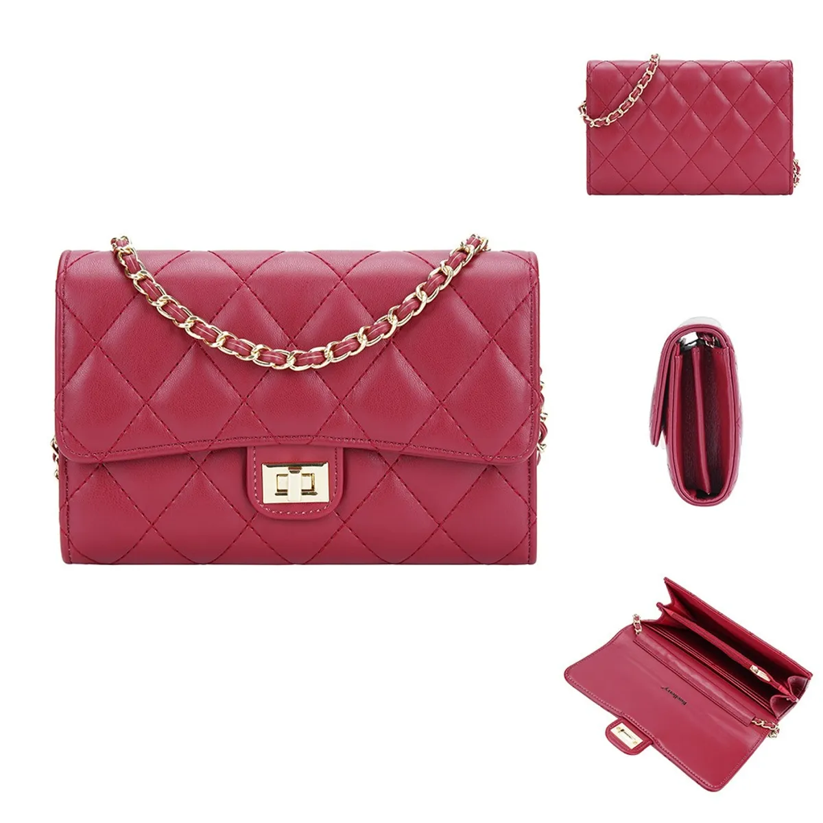 BAELLERRY - Bandolera de cuero vegano (PU) para dama 3249