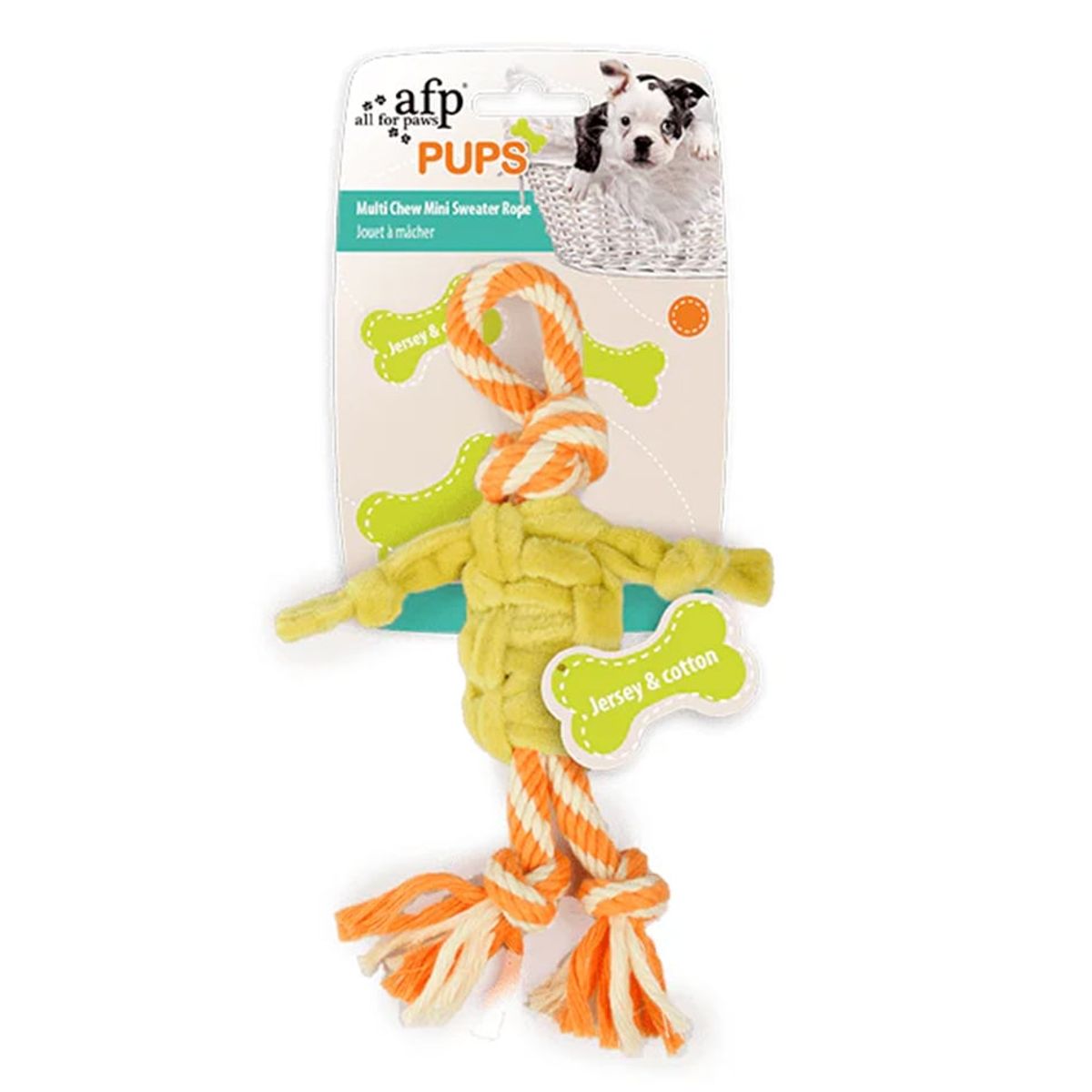 ALL FOR PAWS - Juguete para Cachorro - Mini Suéter de Cuerda